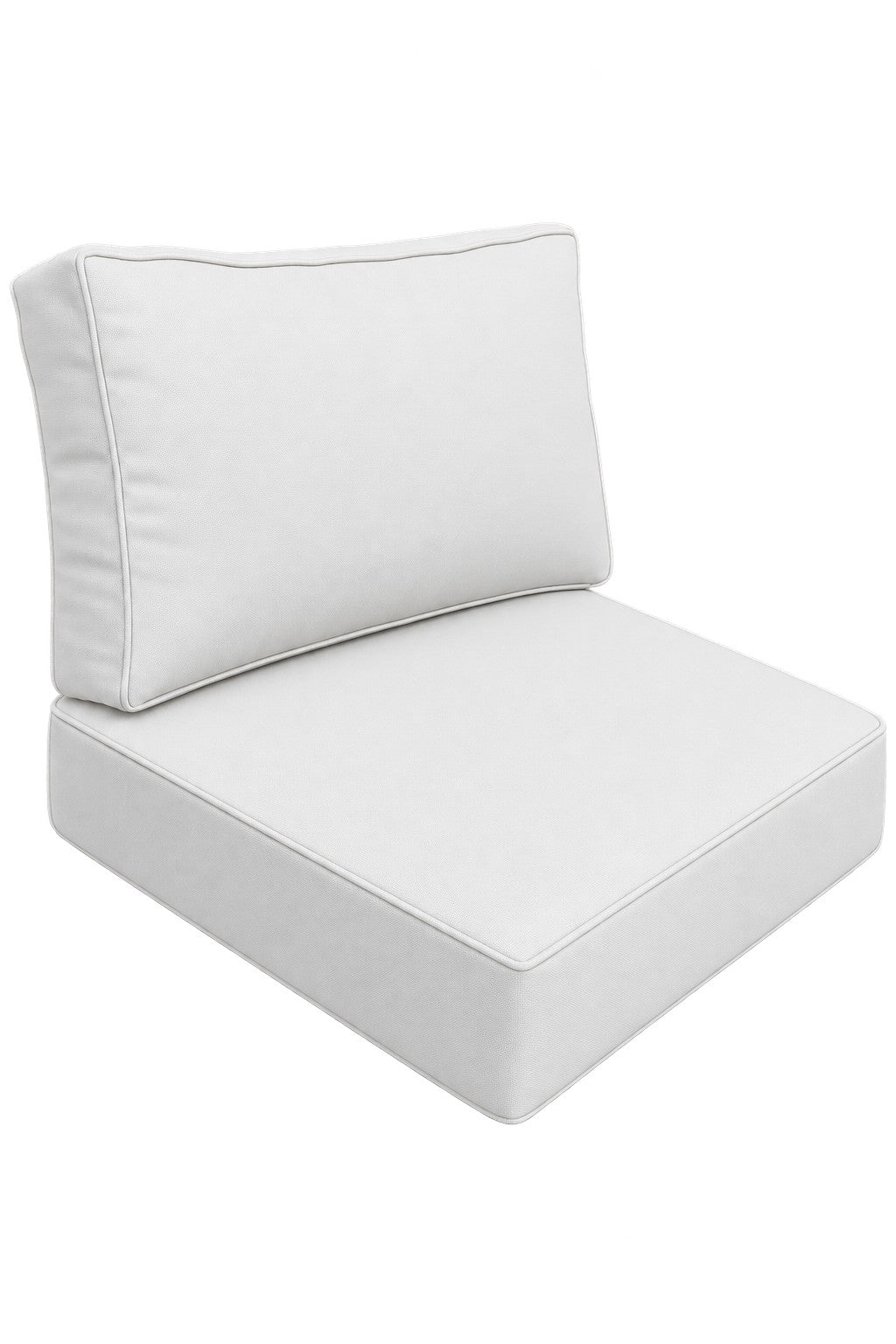 Olefin 28x28 Cushion Set – White (MH-08050) – Olefin seat and back cushion set | Jr's Patio San Diego