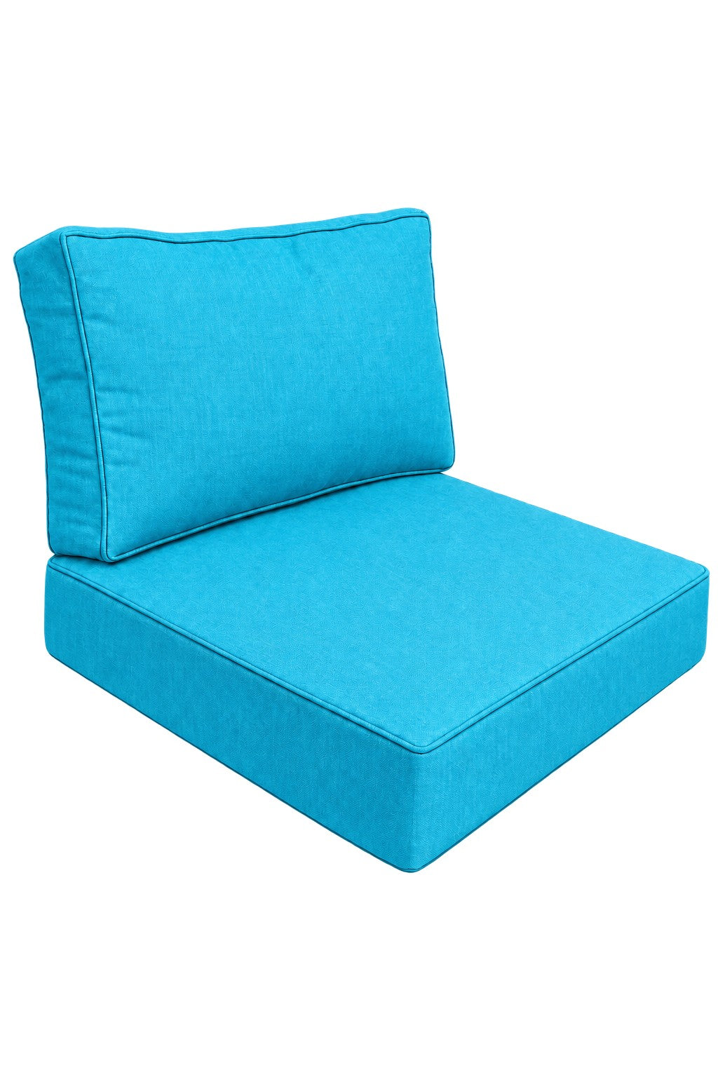 Olefin 28x28 Cushion Set – Turquoise – Olefin seat and back cushion set | Jr's Patio San Diego