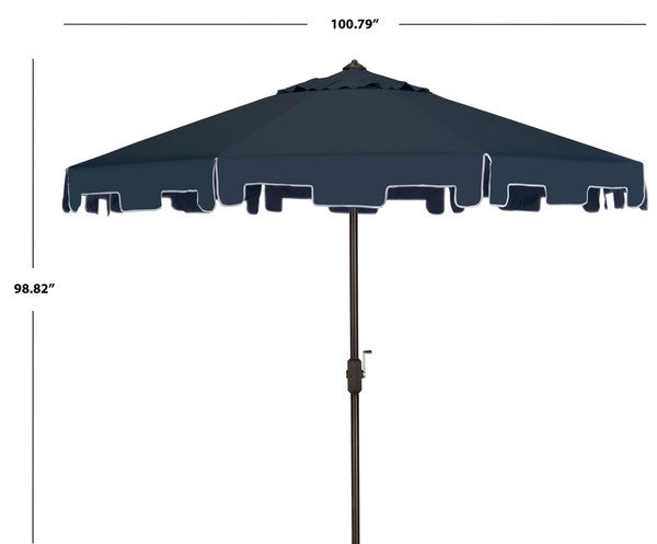 Zimmerman 9 Ft Crank Market Umbrella With Flap