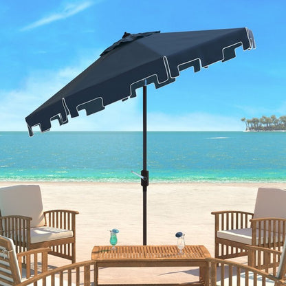Zimmerman 9 Ft Crank Market Umbrella With Flap