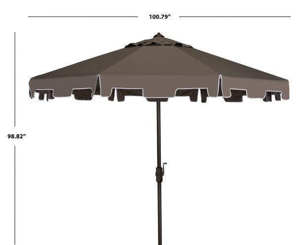 Zimmerman 9 Ft Crank Market Umbrella With Flap