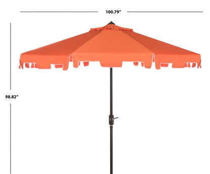 Zimmerman 9 Ft Crank Market Umbrella With Flap