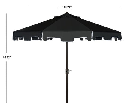 Zimmerman 9 Ft Crank Market Umbrella With Flap