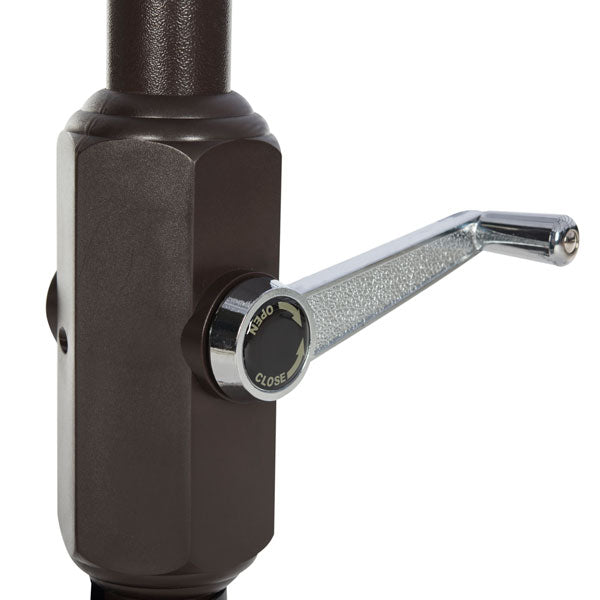 Zimmerman 9 Ft Crank Market Umbrella With Flap