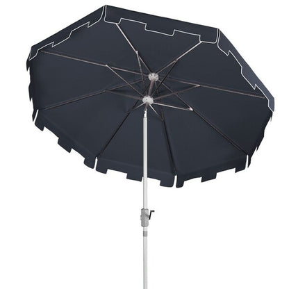 Uv Resistant Zimmerman 9 Ft Crank Market Push Button Tilt Umbrella With Flap