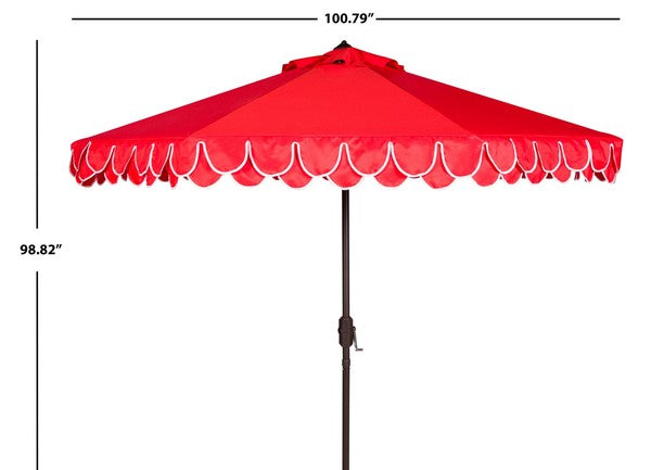 Elegant Valance 9ft Auto Tilt Umbrella