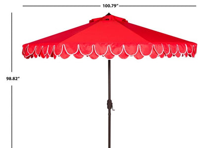 Elegant Valance 9ft Auto Tilt Umbrella