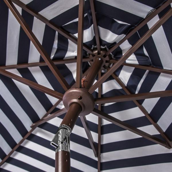 Athens Inside Out Striped 9ft Crank Outdoor Auto Tilt Umbrella