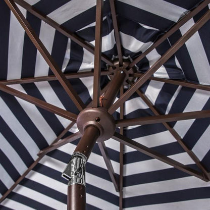 Athens Inside Out Striped 9ft Crank Outdoor Auto Tilt Umbrella