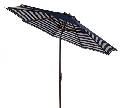 Athens Inside Out Striped 9ft Crank Outdoor Auto Tilt Umbrella