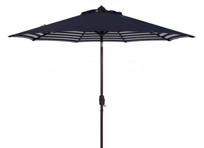 Athens Inside Out Striped 9ft Crank Outdoor Auto Tilt Umbrella