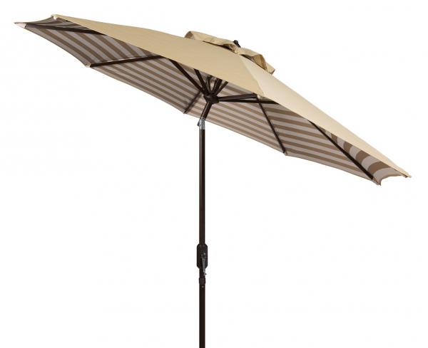Athens Inside Out Striped 9ft Crank Outdoor Auto Tilt Umbrella