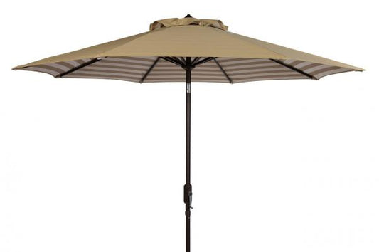 Athens Inside Out Striped 9ft Crank Outdoor Auto Tilt Umbrella