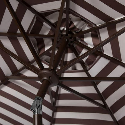 Athens Inside Out Striped 9ft Crank Outdoor Auto Tilt Umbrella