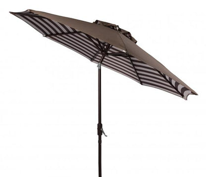 Athens Inside Out Striped 9ft Crank Outdoor Auto Tilt Umbrella