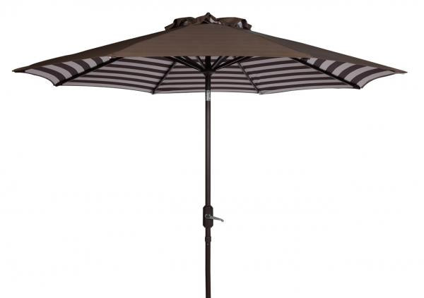 Athens Inside Out Striped 9ft Crank Outdoor Auto Tilt Umbrella