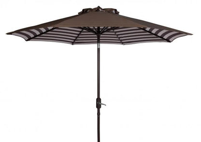 Athens Inside Out Striped 9ft Crank Outdoor Auto Tilt Umbrella