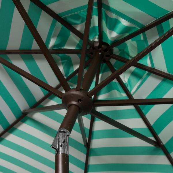 Athens Inside Out Striped 9ft Crank Outdoor Auto Tilt Umbrella