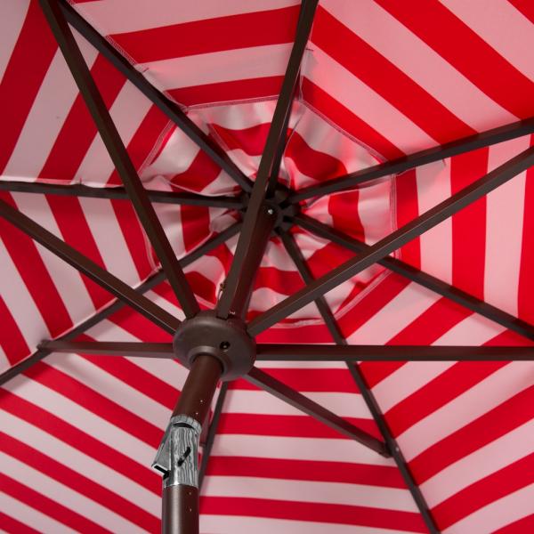 Athens Inside Out Striped 9ft Crank Outdoor Auto Tilt Umbrella