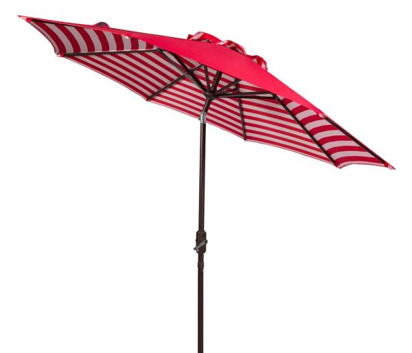 Athens Inside Out Striped 9ft Crank Outdoor Auto Tilt Umbrella