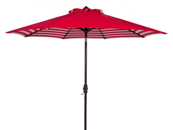 Athens Inside Out Striped 9ft Crank Outdoor Auto Tilt Umbrella