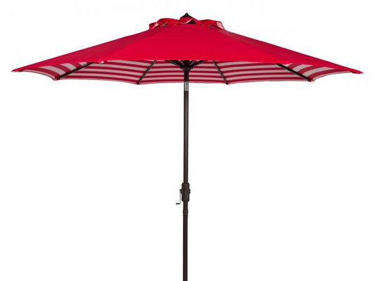Athens Inside Out Striped 9ft Crank Outdoor Auto Tilt Umbrella