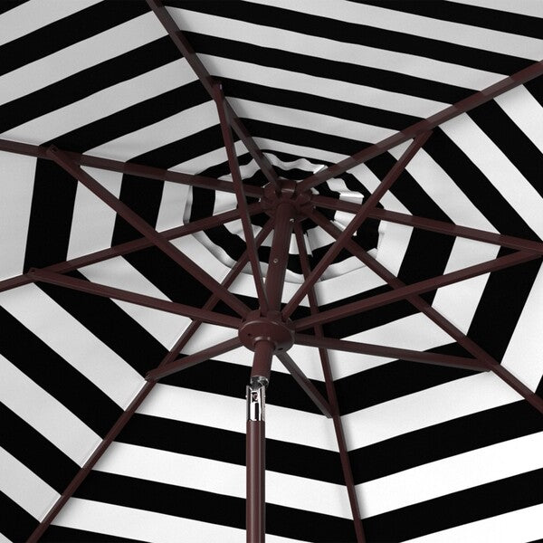 Athens Inside Out Striped 9ft Crank Outdoor Auto Tilt Umbrella