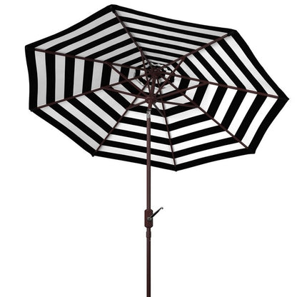 Athens Inside Out Striped 9ft Crank Outdoor Auto Tilt Umbrella
