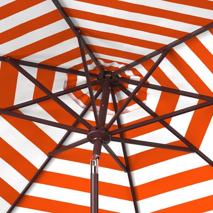 Athens Inside Out Striped 9ft Crank Outdoor Auto Tilt Umbrella