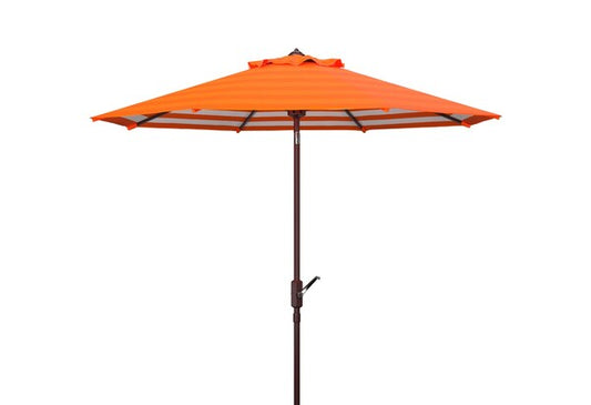 Athens Inside Out Striped 9ft Crank Outdoor Auto Tilt Umbrella