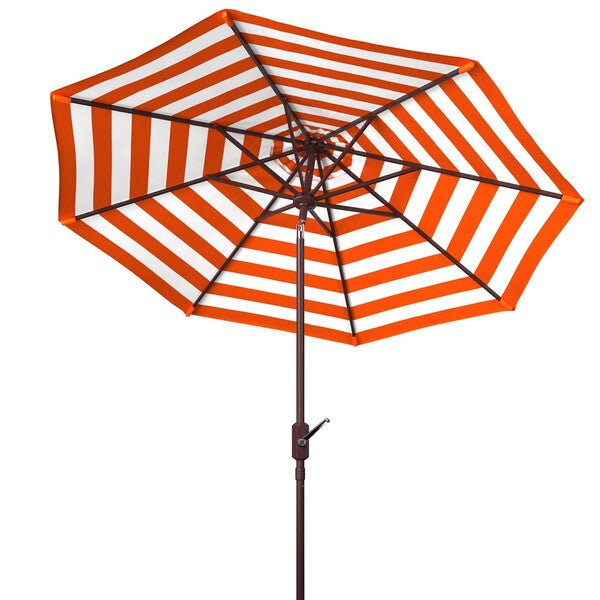 Athens Inside Out Striped 9ft Crank Outdoor Auto Tilt Umbrella
