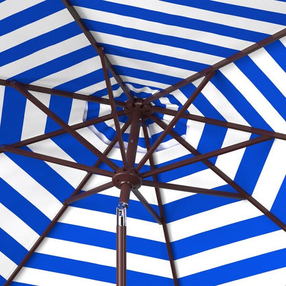 Athens Inside Out Striped 9ft Crank Outdoor Auto Tilt Umbrella