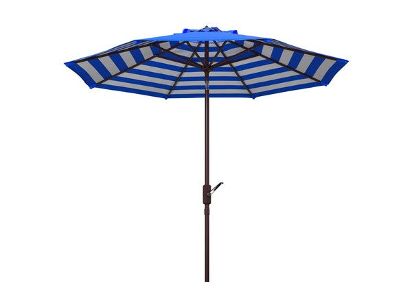 Athens Inside Out Striped 9ft Crank Outdoor Auto Tilt Umbrella