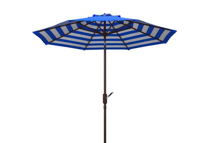 Athens Inside Out Striped 9ft Crank Outdoor Auto Tilt Umbrella