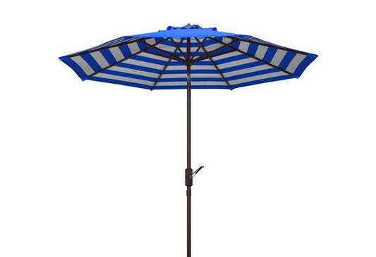 Athens Inside Out Striped 9ft Crank Outdoor Auto Tilt Umbrella