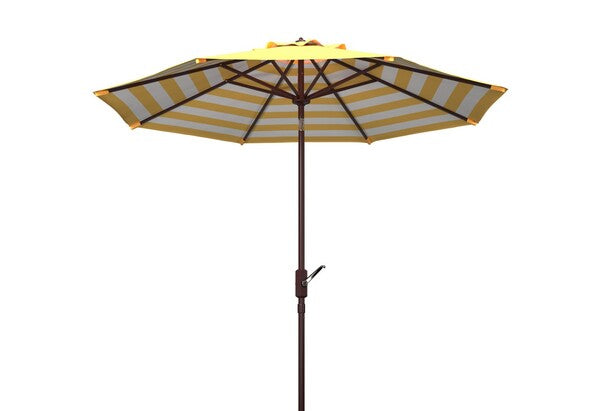 Athens Inside Out Striped 9ft Crank Outdoor Auto Tilt Umbrella