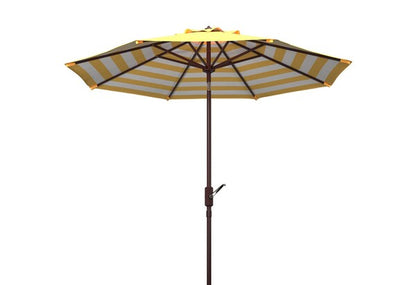 Athens Inside Out Striped 9ft Crank Outdoor Auto Tilt Umbrella