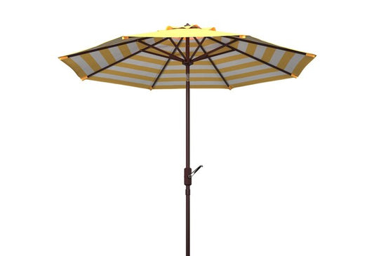 Athens Inside Out Striped 9ft Crank Outdoor Auto Tilt Umbrella