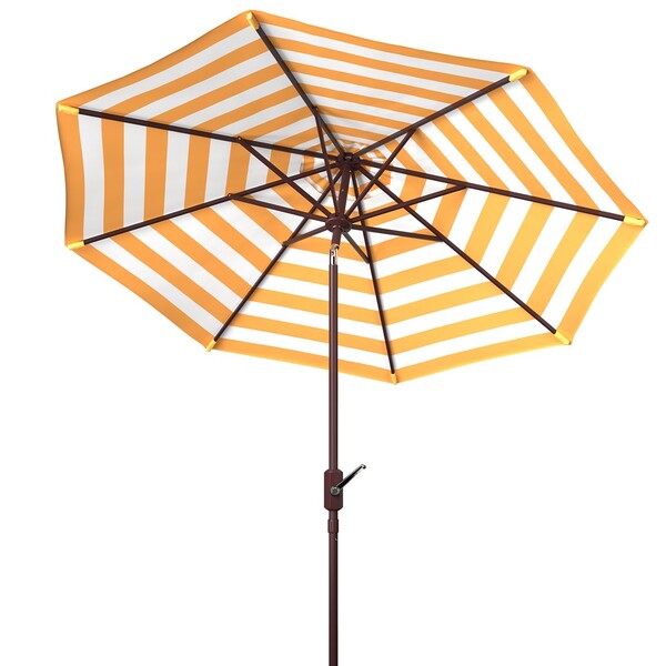 Athens Inside Out Striped 9ft Crank Outdoor Auto Tilt Umbrella