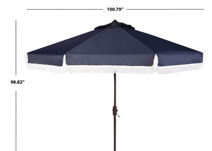 Milan Fringe 9ft Crank Outdoor Auto Tilt Umbrella