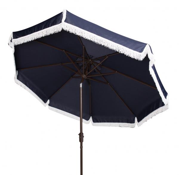 Milan Fringe 9ft Crank Outdoor Auto Tilt Umbrella