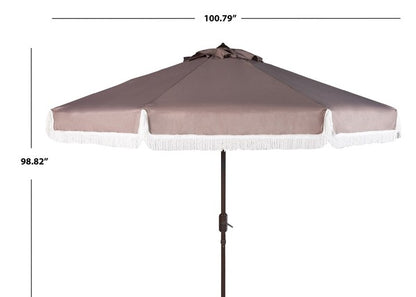 Milan Fringe 9ft Crank Outdoor Auto Tilt Umbrella