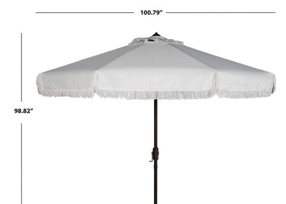 Milan Fringe 9ft Crank Outdoor Auto Tilt Umbrella