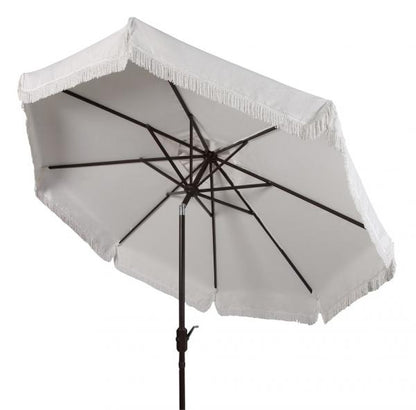 Milan Fringe 9ft Crank Outdoor Auto Tilt Umbrella