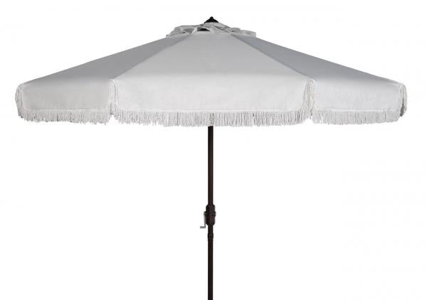 Milan Fringe 9ft Crank Outdoor Auto Tilt Umbrella