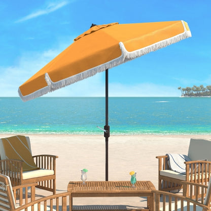 Milan Fringe 9ft Crank Outdoor Auto Tilt Umbrella