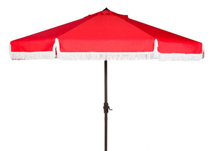 Milan Fringe 9ft Crank Outdoor Auto Tilt Umbrella