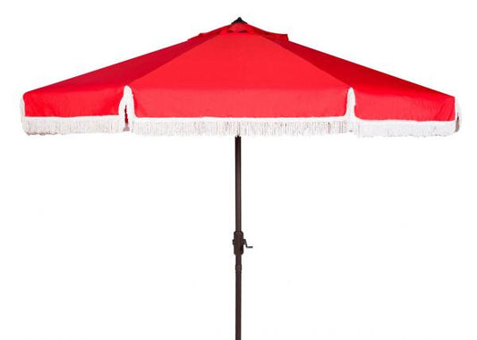 Milan Fringe 9ft Crank Outdoor Auto Tilt Umbrella