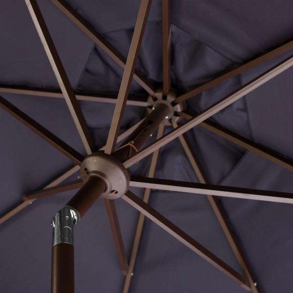 Venice Single Scallop 9ft Crank Outdoor Auto Tilt Umbrella