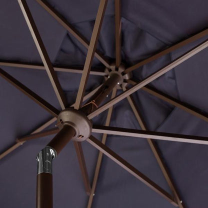 Venice Single Scallop 9ft Crank Outdoor Auto Tilt Umbrella